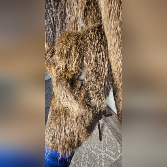 Vintage Fur Jacket Brown Fur Coat - Picture 6 of 16